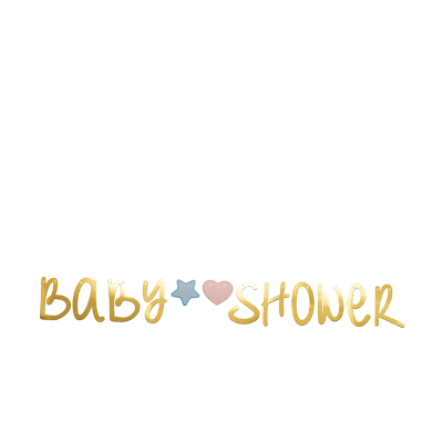  FESTONE "BABY SHOWER" ORO LUCIDO MT 2.2