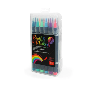 SET 12 BRUSH MARKERS MULTICOLOR