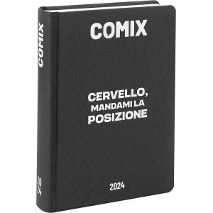 AGENDA COMIX 16 MESI MINI BLACK & WHITE CERVELLO  COLLEZIONE SCUOLA 2023/2024