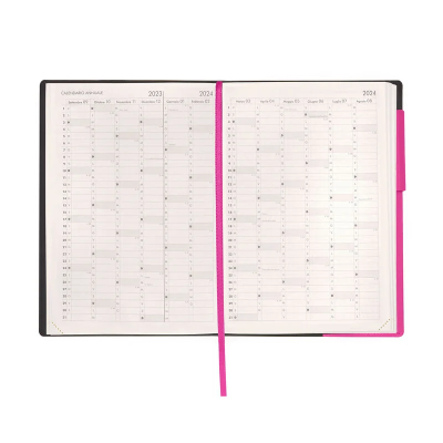 AGENDA DEL DOCENTE LARGE WEEKLY DIARY 13 MONTH 2024 - BOUGAINVILLEA