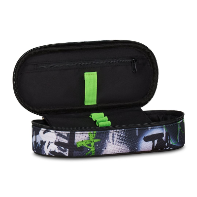 PENCIL BAG ROUND PLUS GRS SEVEN GRAY SHADOW