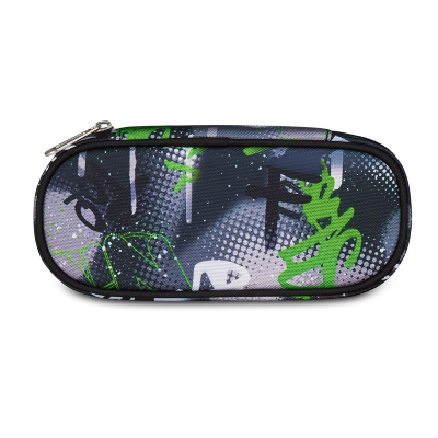 PENCIL BAG ROUND PLUS GRS SEVEN GRAY SHADOW