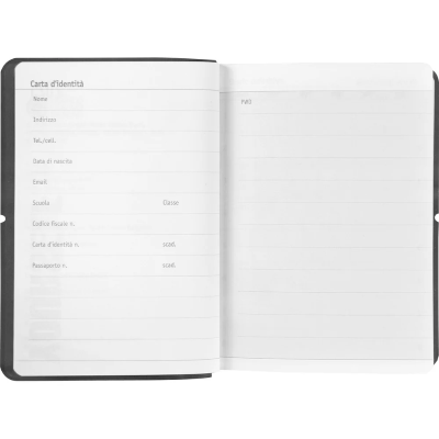 DIARIO AGENDA 16 MESI DAY MINI COMIX U YOURSELF SPECIAL OPTICAL BLACK