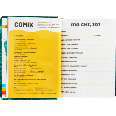 DIARIO AGENDA COMIX 16 MESI MINI ELECTRIC GREEN