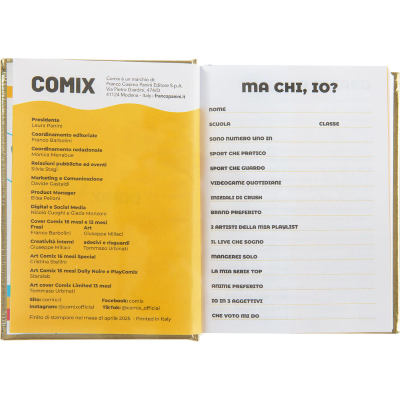 DIARIO AGENDA 16 MESI MINI SPECIAL COMIX GOLD STAR