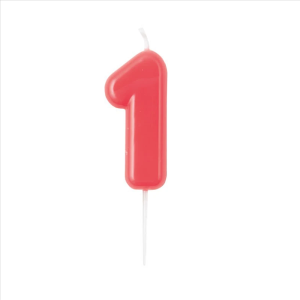 NUMERO CANDELA GLOSSY LAMPONE  1