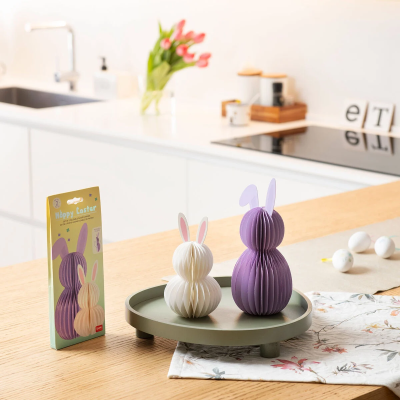 CONIGLIETTI  PIEGHEVOLI IN CARTA LEGAMI PASQUA