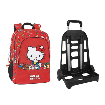 ZAINO  SCUOLA ORGANIZZATO TROLLEY HELLO KITTY