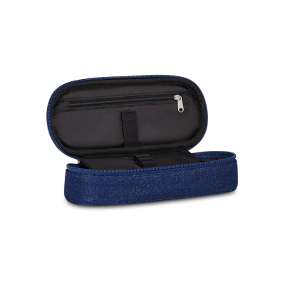 ASTUCCIO PENCIL   BAG ROUND PLUS  SEVEN SHINY TECH BLU