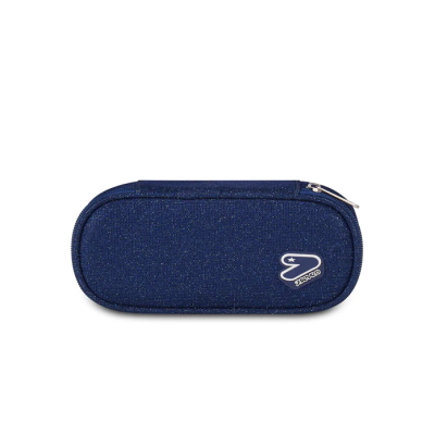 ASTUCCIO PENCIL   BAG ROUND PLUS  SEVEN SHINY TECH BLU