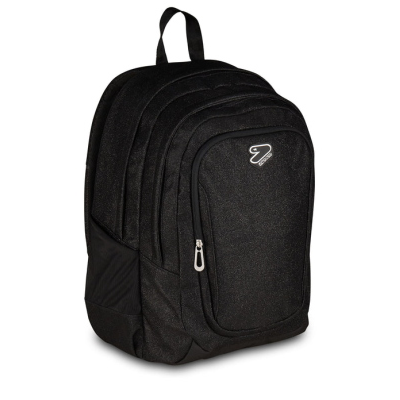 ZAINO TECH SEVEN SHINY JET BLACK COLLEZIONE SCUOLA