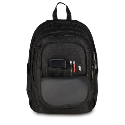 ZAINO TECH SEVEN SHINY JET BLACK COLLEZIONE SCUOLA
