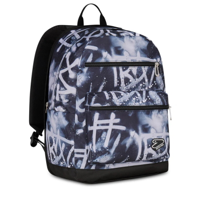 ZAINO SCUOLA REVERSIBLE BACKPACK BOY EARPHONES WIRELESS CRAZY BRUSH