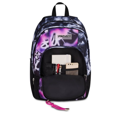 ZAINO SCUOLA DUAL DETACH SEVEN BUZZY NOTE GIRL