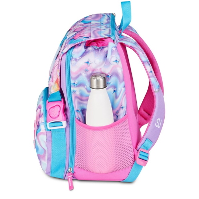 ZAINO SCUOLA SDOPPIABILE BIG SJ GLOW LED UNICORNO GIRL