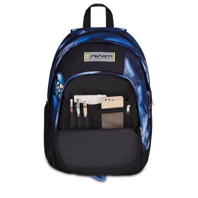 ZAINO SCUOLA DUAL SEVEN BLU FUSION