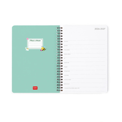 AGENDA DIARIO DAILY DIARY 16 MONTH 2027 BEE LEGAMI