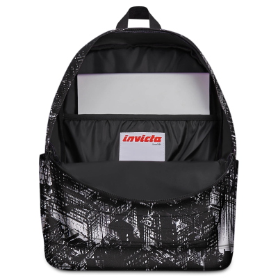ZAINO SCUOLA INVICTA JELEK FANTASY CITY BLACK