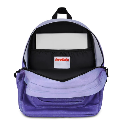 ZAINO SCUOLA INVICTA JELEK FANTASY SHINE VIOLA