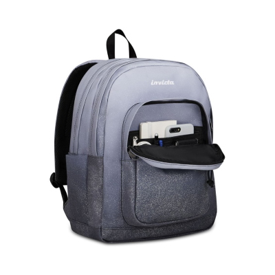 ZAINO SCUOLA INVICTA JELEK FANTASY SHINE NERO
