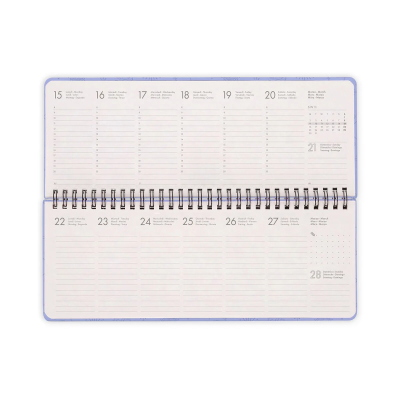 AGENDA DA TAVOLO  12 MONTH DIARY 2027 - COSMIC LILAC LEGAMI