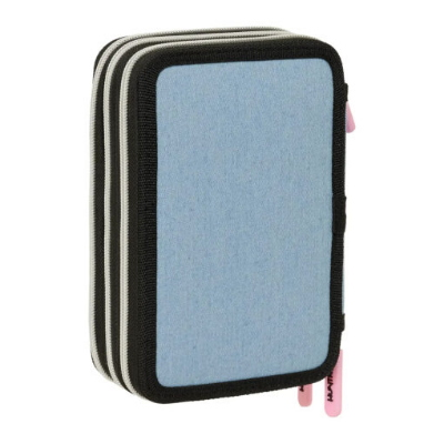 ASTUCCIO ORGANIZZATO 3 ZIP DEMON HUNTERS AZZURRO
