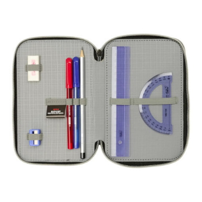 ASTUCCIO ORGANIZZATO 3 ZIP DEMON HUNTERS AZZURRO