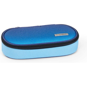 ASTUCCIO OVALE ORGANIZZATO COMIX SFUMATO GLITTER BLU