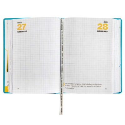 DIARIO AGENDA COMIX 16 MESI STD AZZURRO 