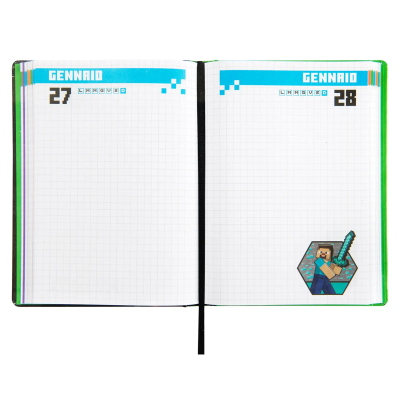 DIARIO 12 MESI STD CREEPER MASCOTS MINECRAFT