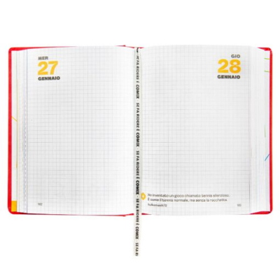 DIARIO AGENDA COMIX 16 MESI MINI RED