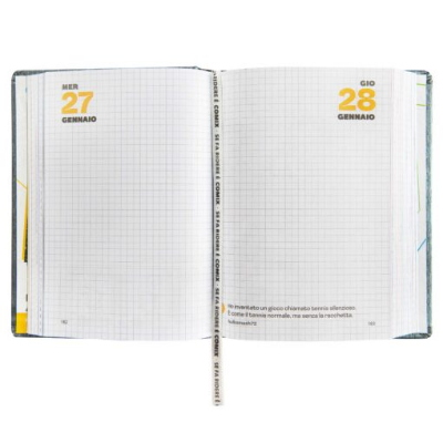 DIARIO 13 MESI STD COMIX EASY DARK GREY