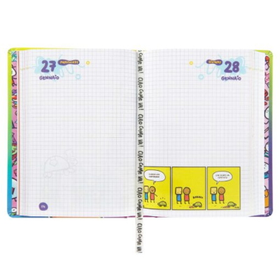 DIARIO AGENDA 16M MEDIUM SCOMIX MULTICOLOR