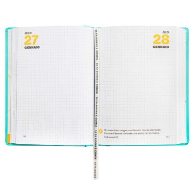 DIARIO AGENDA COMIX 16 MESI MINI TURCHESE