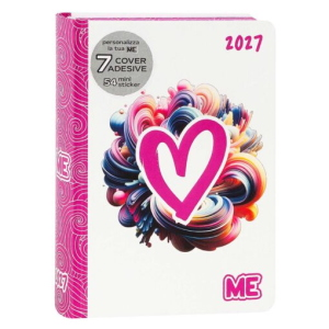 DIARIO 16 MESI MEDIUM LOVE PINK  COLOR ME