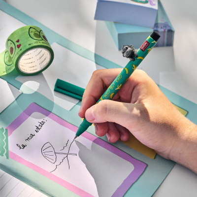 PENNA GEL 0,5 CON GORILLA - LOVELY FRIENDS  LEGAMI