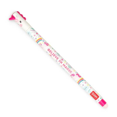 PENNA GEL CANCELLINA ROSA UNICORNO LEGAMI