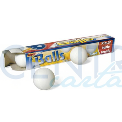 PALLINE PING-PONG BIANCHE DIAM. MM.35 - CF.6 PZ.