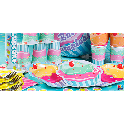 FESTONE MAXI SCRITTA BUON COMPLEANNO CUPCAKE MT.6 FESTE E PARTY
