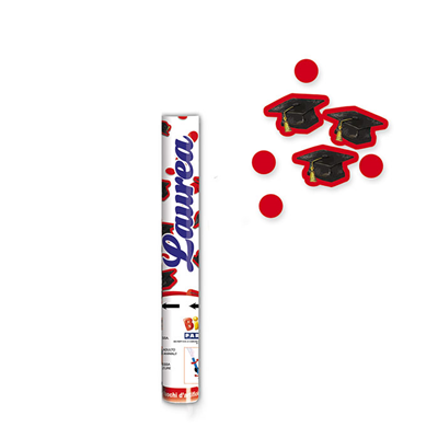 TUBO SPARACORIANDOLI CANNON LAUREA VINTAGE CM. 30 FESTE E PARTY