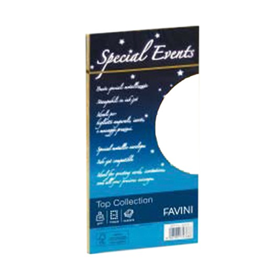 BUSTE PERLATE BIANCHE SPECIAL EVENTS TOP COLLECTION FAVINI 11X22 GR.120 CF.10 PZ.