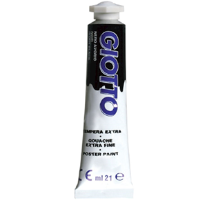 TUBO TEMPERA GIOTTO 21 ML. NERO FILA      