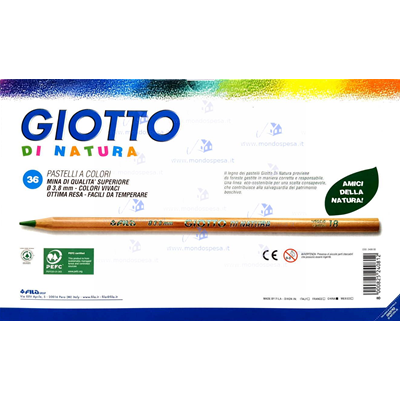PASTELLI GIOTTO DI NATURA CF. DA 36 PZ. FILA