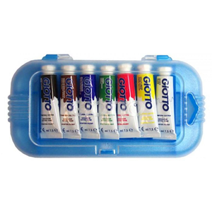 TEMPERA GIOTTO TUBETTI DA 7,5 ML.CF. DA 7 PZ. FILA