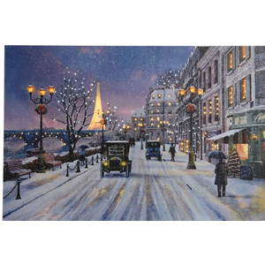 SCENARIO LUMINOSO DA PARETE "PARIS" 40X60 CM. KAEMINGK