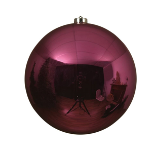 SFERA PALLINA FUCSIA D. 20 CM. NATALE KAEMINGK DECORIS