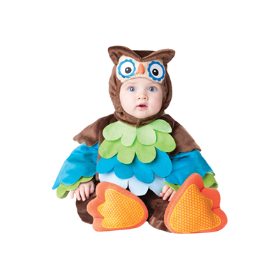 COSTUME INCHARACTER GUFETTO WHAT A HOOT TOP QUALITY DELUXE 6/12 MESI