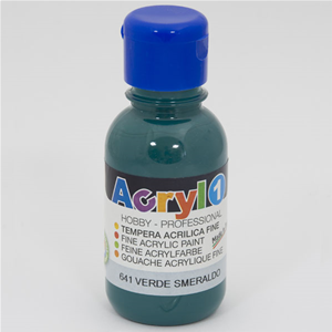 TEMPERA ACRILICA VERDE SMERALDO CMP 125 ML.