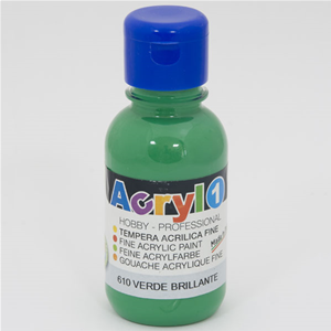 TEMPERA ACRILICA VERDE BRILLANTE CMP 125 ML.
