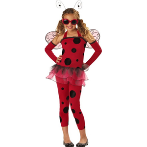 COSTUME LOVE BUG LA DOLCE COCCINELLA BAMBINA 6/8 ANNI